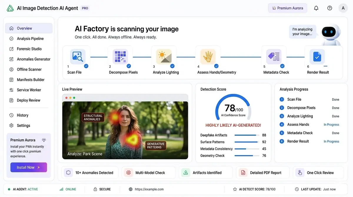 AI HTML to PNG converter app — example of the AI tool dashboard software
